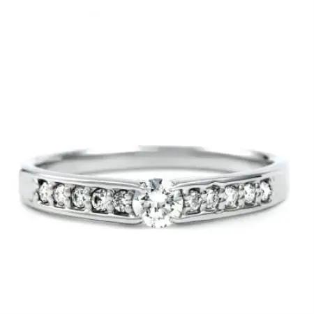 プラチナ ダイヤモンドリング 0.26CT  R3799DI-P2 #12【配送不可地域：離島・沖縄県】【1754235】