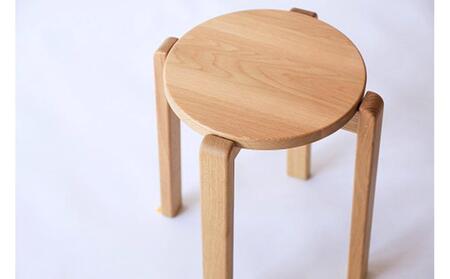 旭川家具　山室家具製作所　ALTO(アルト)　No.1　丸スツール　ナラ　LA色
