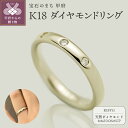 【ふるさと納税】 リング 指輪 ダイヤモンド ジュエリー レディース アクセサリー 0.06ct 天然 k18 イエローゴールド シンプル ギフト プレゼント ケース付 保証書付 k290-016