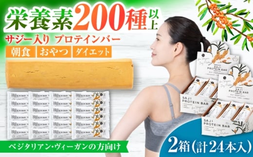 プロテインバー サジー ２箱（24本入り）ソイプロテインの低糖質バー 動物性不使用 保存料不使用 毎日の栄養バランス サジープロテインバー 豆 栄養食 朝食 満腹感 完全 おやつ ベジタリアン ヴィーガン ビーガン 栄養 ダイエット おすすめ 人気  セット ソイプロテイン 大豆 イソフラボン 健康 美容 ヘルシー スイーツ お菓子 ギフト 岐阜市 / 宝島ジャパン [ANDF002]