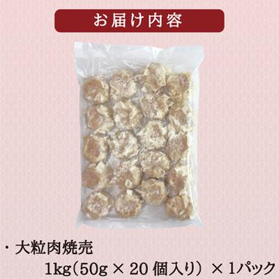 ふるさと納税 香取市 【訳あり】千葉県香取市産三元豚　大粒肉焼売 20個【1kg(50g×20個入)】 |  | 03