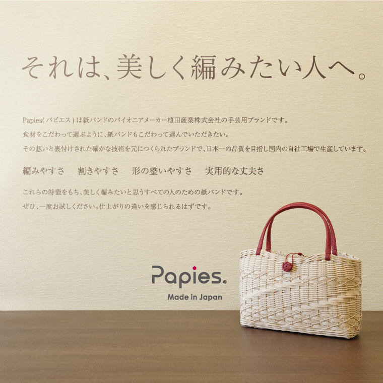 植田産業イチオシ 手芸用紙バンドPapies人気カラー12本合わせ40m×3種 Bセット（1843）