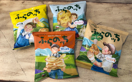 ポテトチップス 北海道 ふらの産 ふらのっち うすしお ガーリック 詰め合わせ セット ふらの農業協同組合 食べ比べ じゃがいも スナック スナック菓子 ポテトチップ 芋 菓子 お菓子 おやつ 箱 農