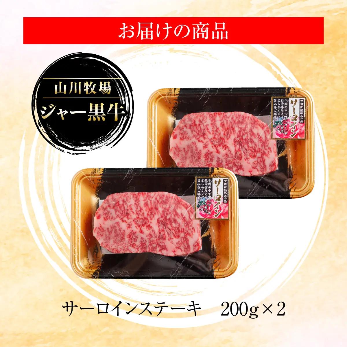 山川牧場ジャー黒サーロインステーキ400ｇ NAN010