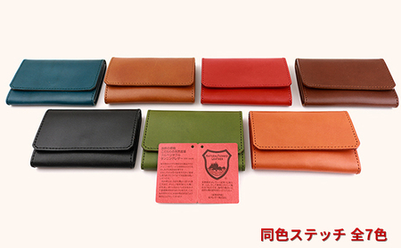 Native Creation カードケース 2種類から選べるステッチ NC3769  栃木レザー【納期1～3カ月】 ファッション小物 雑貨 日用品 本革  【色違いステッチ BROWN】