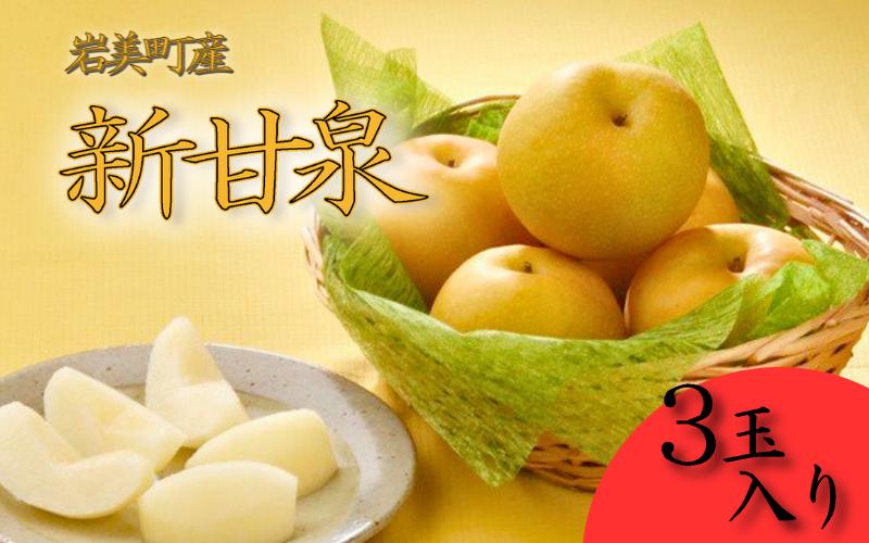 
            【先行予約】中野農園 梨 ”新甘泉” 3玉入り｜鳥取 岩美 梨 なし ナシ  赤梨 果物 フルーツ【41019】
          