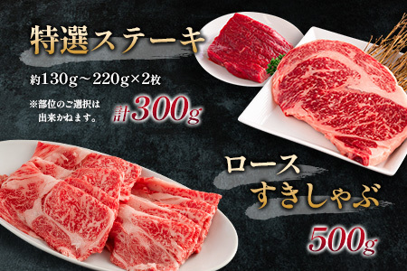 赤身主体の黒毛和牛＜都萬牛＞部位厳選の特選セット【F112】