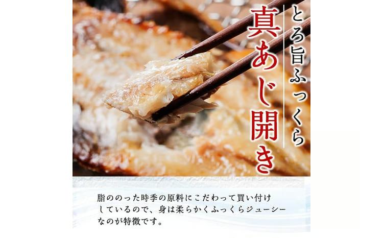 ギフト用品質！九州産ひもの真あじ開き (計10尾・5P) 干物 真あじ あじ 鯵 開き 魚 海鮮 冷凍 小分け 大分県 佐伯市【DH205】【ネクサ】