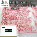 【ふるさと納税】A5佐賀牛 サーロイン しゃぶしゃぶすき焼き用(500g) 霜降り ギフト 「2024年 令和6年」