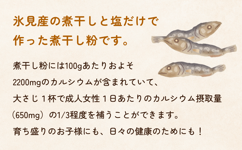 煮干し粉（2g×20包）2箱 富山県 氷見市 煮干し 粉 調味料 加工品 国産 イワシ 鰯