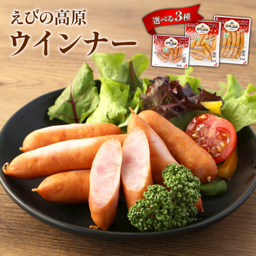 【ふるさと納税】選べる！ウインナー ソーセージ ミニサイズ(6 or 10 袋 各 80g)オールポーク(6 or 10袋 各 155g)ロングサイズ(6 or 10袋 各 176g)豚肉 牛肉 人気 おかず お弁当 おつまみ 総菜 冷蔵 加工品 焼肉 ギフト 九州 宮崎県 えびの市 送料