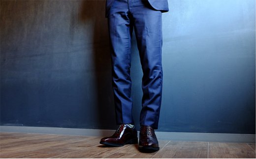本革 ビジネスシューズ 革靴 紳士靴 6cmアップ シークレットシューズ　No.1301　ワイン 25.0cm