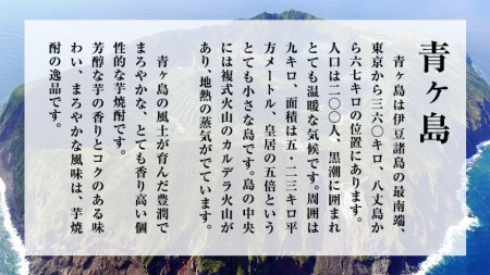 まぼろしの 芋焼酎 青酎 （ 筑西市産 井上さつま 使用 ）2本セット 焼酎 芋 贈答 ギフト 青ヶ島酒造 [BW072ci]