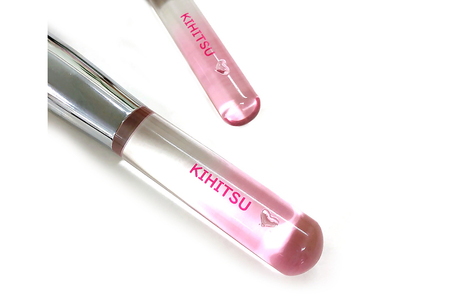 熊野化粧筆 HEART CLEAR PINK2本セット【メイクブラシ 化粧筆 フェイスブラシ チークブラシ 熊野筆 伝統工芸 職人技 高級筆 セット ギフト 贈り物】 23-84