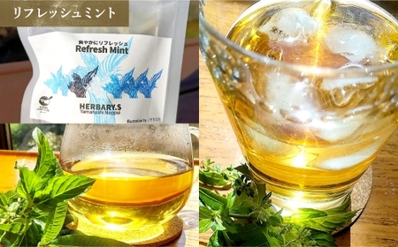 【 リフレッシュミント 】 山梨のっぷい産ご褒美ハーブティー ティーバッグ 3包 ハーブティー ハーブ お茶 国産 山梨県産 ティーバッグ