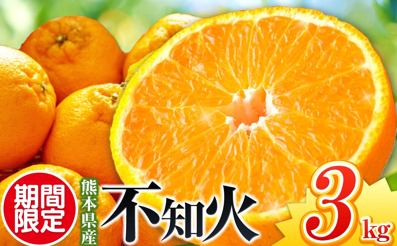 
            【先行予約】【秀品】不知火 3kg | 熊本県 熊本 くまもと 和水町 なごみ 柑橘 柑橘類 果物 フルーツ 季節の果物
          