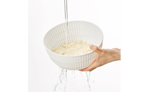 米とぎにも使える ザル ボウル 6点セット LBK-10 ピンク ／ キッチン用品 調理器具 耐熱 重ねて収納 コンパクト ライクイット like-it 奈良県 葛城市【like021-5】_イメージ