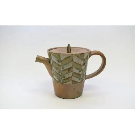 釉彩ポット 急須 茶漉し付き 和食器 陶芸品《受注制作》急須 茶漉し付き ティーポット 茶器 食器 お茶 緑茶 紅茶 おすすめ おしゃれ モダン 陶芸 手作り 陶器 陶芸作家 作品 インテリア オブジェ