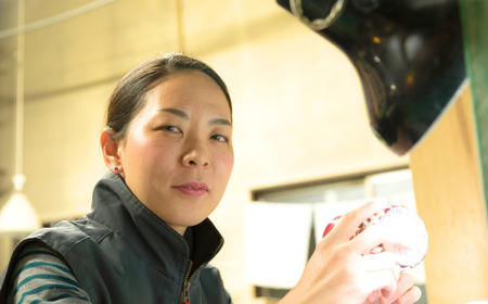 江戸切子 山田のゆり作 八角篭目文様 【玻璃】 M-250‐C   | 江戸切子 グラス 芸術 埼玉県 草加市
