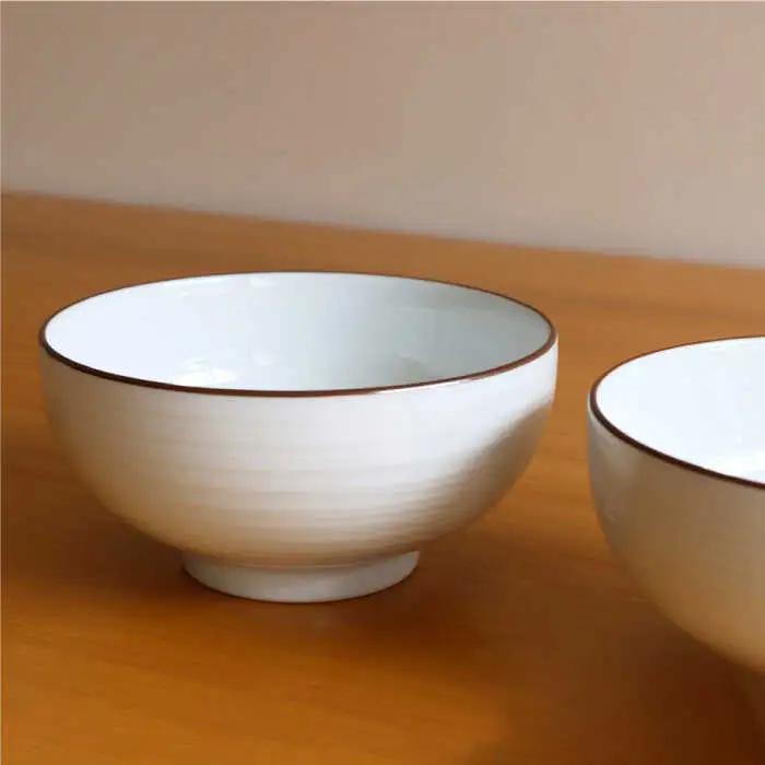 【白山陶器】【定番のシリーズ】白磁千段5寸浅めん丼 2ピースセット 食器 皿 【波佐見焼】[TA108] 波佐見焼
