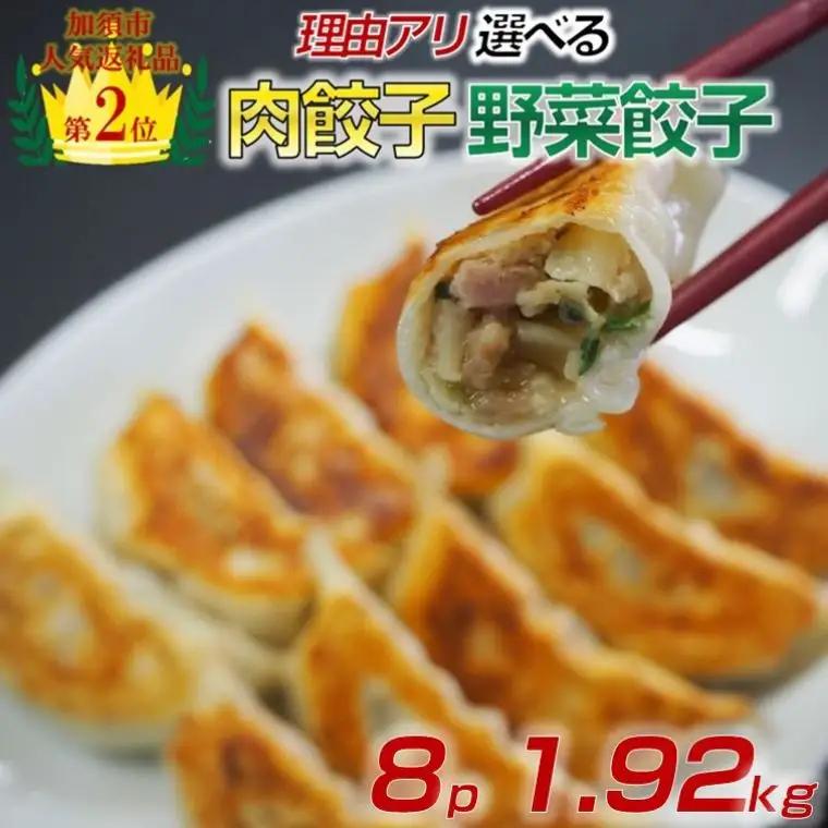 訳あり 食べ比べ餃子セット（冷凍　肉・野菜餃子）：8パック 中華 餃子