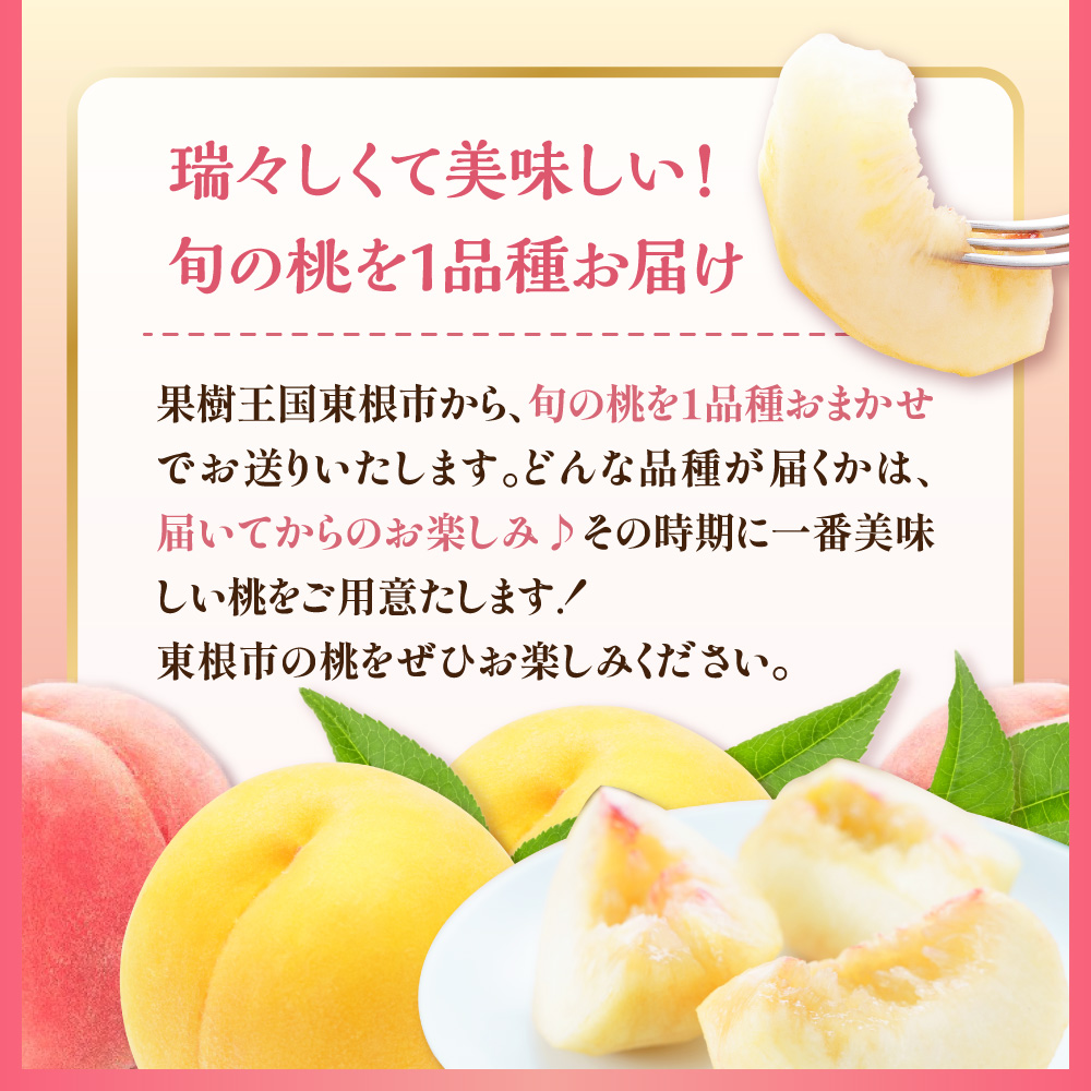 【2026年産】 もも (品種おまかせ) 2kg 山形県 東根市 よってけポポラ提供 hi003-175_イメージ3