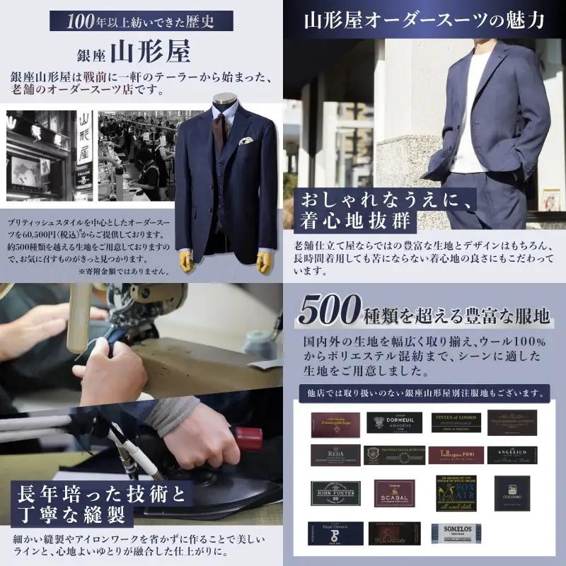 銀座山形屋 メンズオーダー仕立券（180,000円分）【O1-001】