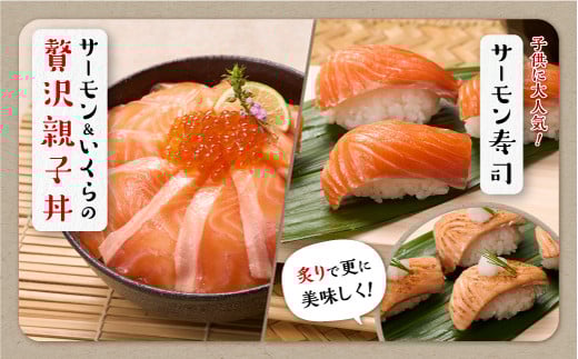 9月5日～数量限定寄付額改定 国産ワンフローズントラウトサーモン【800g】