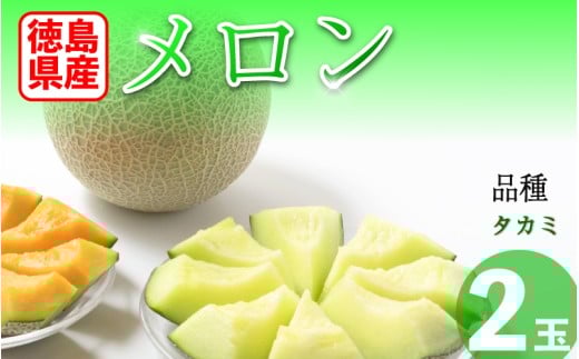 メロン 緑肉 徳島県産 高地栽培 タカミ 2玉 緑肉メロン フルーツ 果物 旬 季節 厳選 高級 人気 デザート ギフト プレゼント 贈り物 贈答 送料無料 徳島県 三好市 みよし miyoshi 三好野呂内野菜生産加工組合