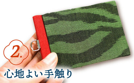 久留米かすりICカードケース / 久留米絣 [AFBF011]