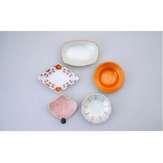 有田焼 祝い皿 五彩揃え 【 幸楽窯 / YUIKA Lab 】お祝い 和食器 和モダン 縁起物 ハレの日 お正月 器 豆皿 食器 セット A20-597_イメージ3