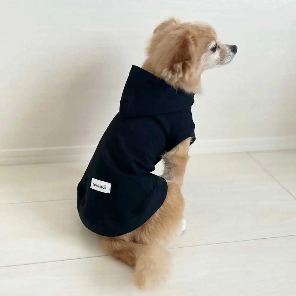 コットンパーカー ブラック（ワンちゃん用）（SS/S/MM/Mサイズ） / 佐賀県 犬 ドッグ / Canis Lupus [41AAAN003]