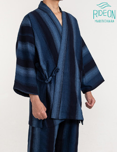 和服 着物 鰹縞斜子織作務衣 榛地織物 【和服】