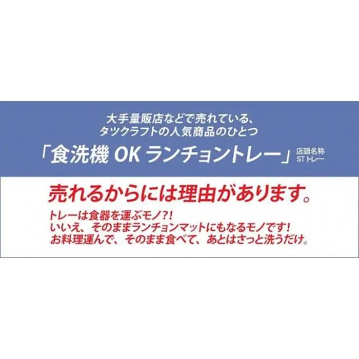 【ブルー2枚組】ST ランチョン トレー M 33cm チェック タツクラフト 【Tk71】