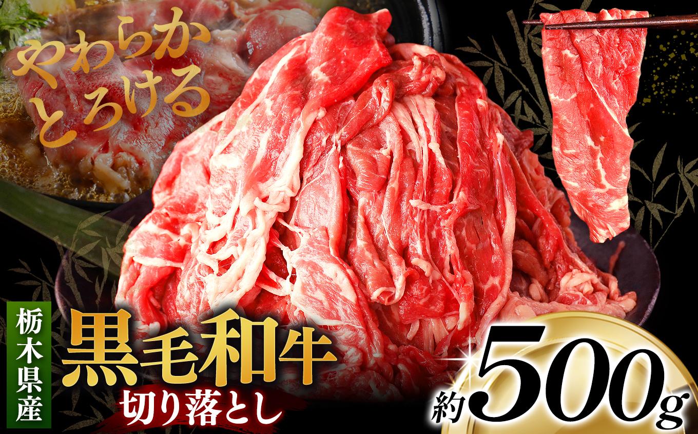 栃木県産黒毛和牛切り落とし 500g｜数量限定 黒毛 和牛 牛肉 国産牛 国産 ブランド牛 お肉 切り落とし サシ 霜降り 甘い ステーキ すき焼き しゃぶしゃぶ 焼肉 切落し 上品 アレンジ 美味しい 料理 主婦 とちぎ  栃木県 矢板市