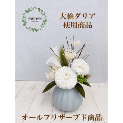 ふるさと納税 春日部市 プリザーブドフラワーアレンジ 【グレイス/ホワイト】 春日部市 シュガーパイン