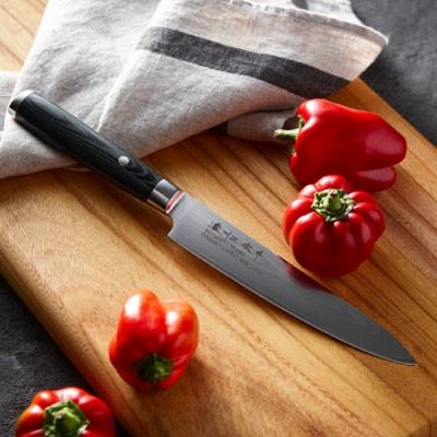 ふるさと納税 関市 濃州正宗作　ダマスカス　ペティナイフ