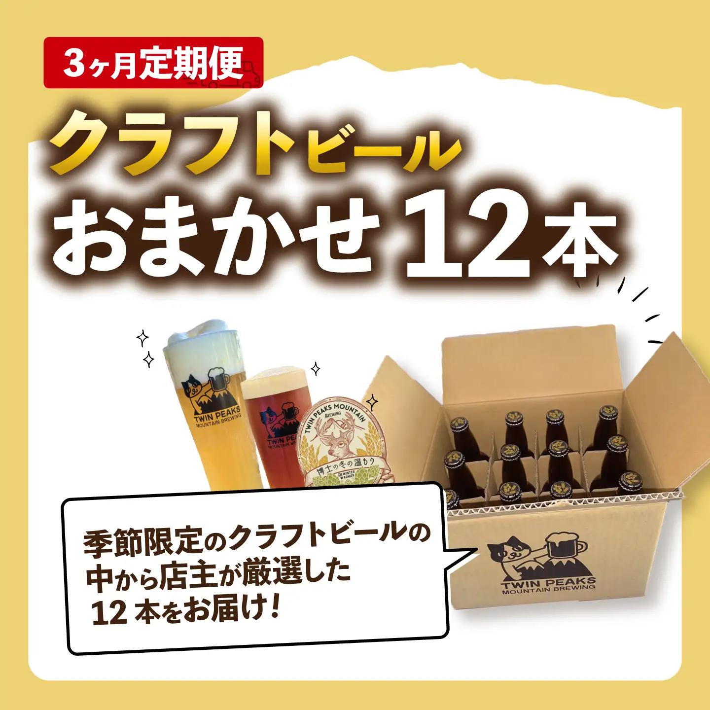 【3ヵ月定期便】クラフトビール おまかせ12本 ビール
