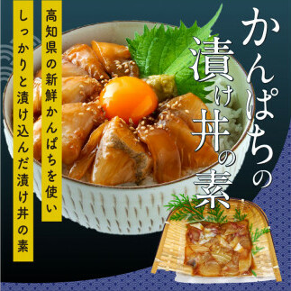 KYF107　海鮮 漬け丼 3種類 食べ比べセット 真鯛 ぶり かんぱち 支援 冷凍 保存食 海鮮 小分け パック 漬け 本場 高知 海鮮丼 パパッと 簡単 惣菜 そうざい 一人暮らし 人気 6000