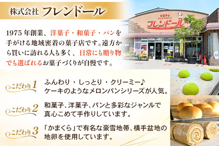 メロンパン 10個 フレンドール 秋田県横手市 菓子パン