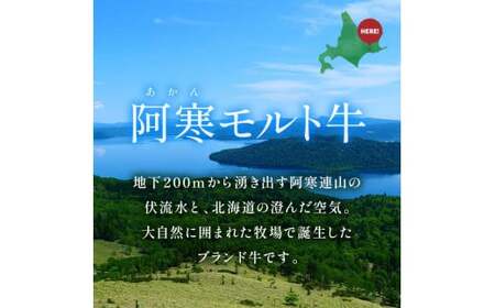 阿寒モルト牛ステーキ肩ロースセットB 牛 ステーキ サーロイン すき焼き 釧路 肉 F4F-4179