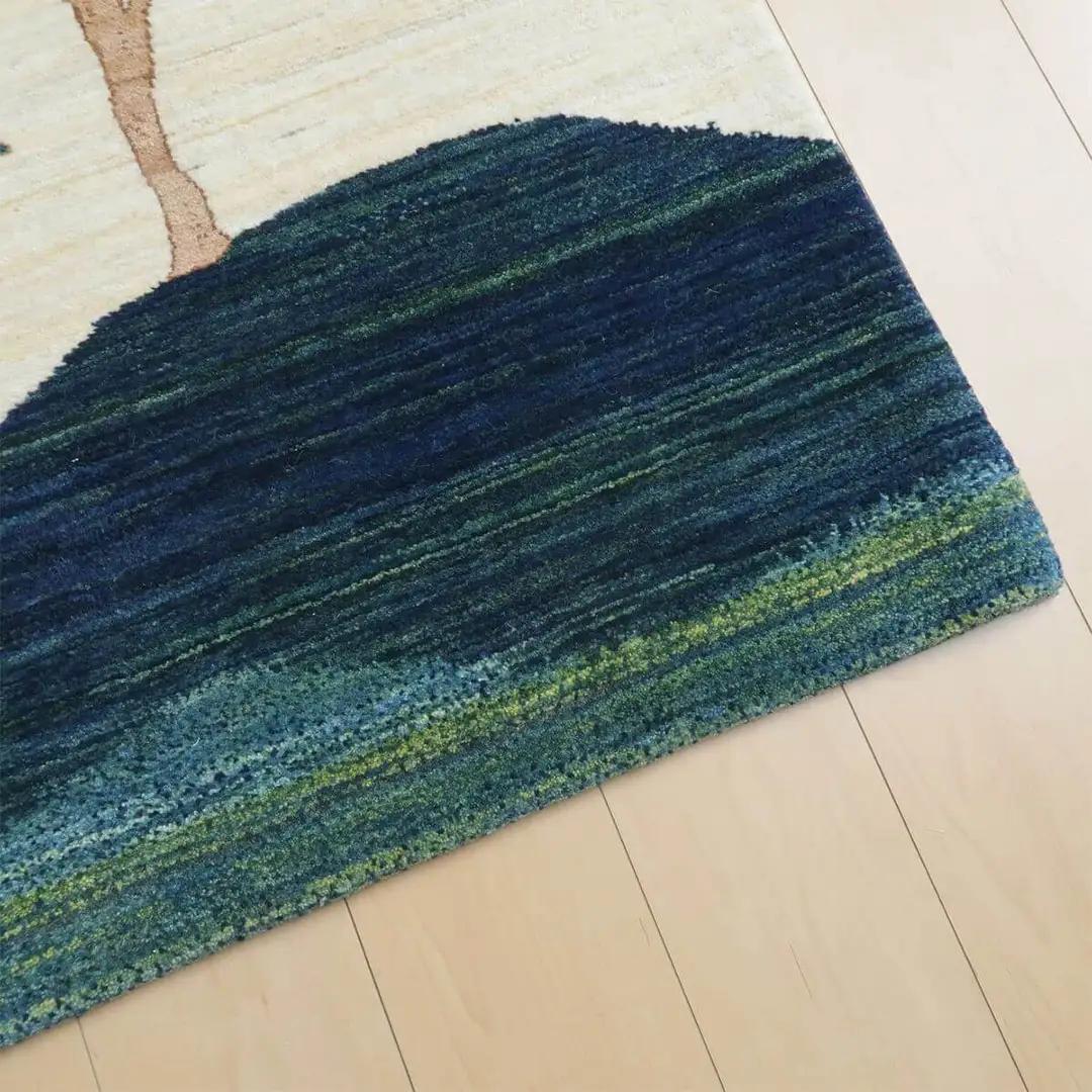 【限定1品】ギャッベ ルリバフ 123×78cm