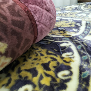 【シングルサイズ】贅沢カシミヤウール混わた入り嵩高毛布 ブルー1枚 CAK-161-BL