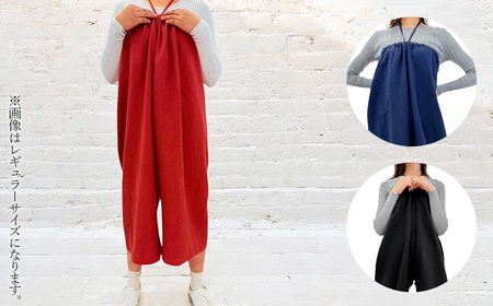 【黒色】【麻の服 タイパンツ】丁寧なハンドメイド ショートサイズ  [No.215-03]