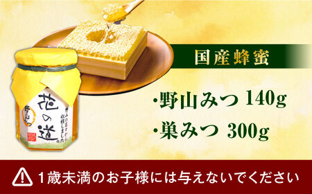 【先行受付 令和6年7月より発送】巣みつ・野山みつセット 合計440g　広川町 / 株式会社九州蜂の子本舗[AFAI002]