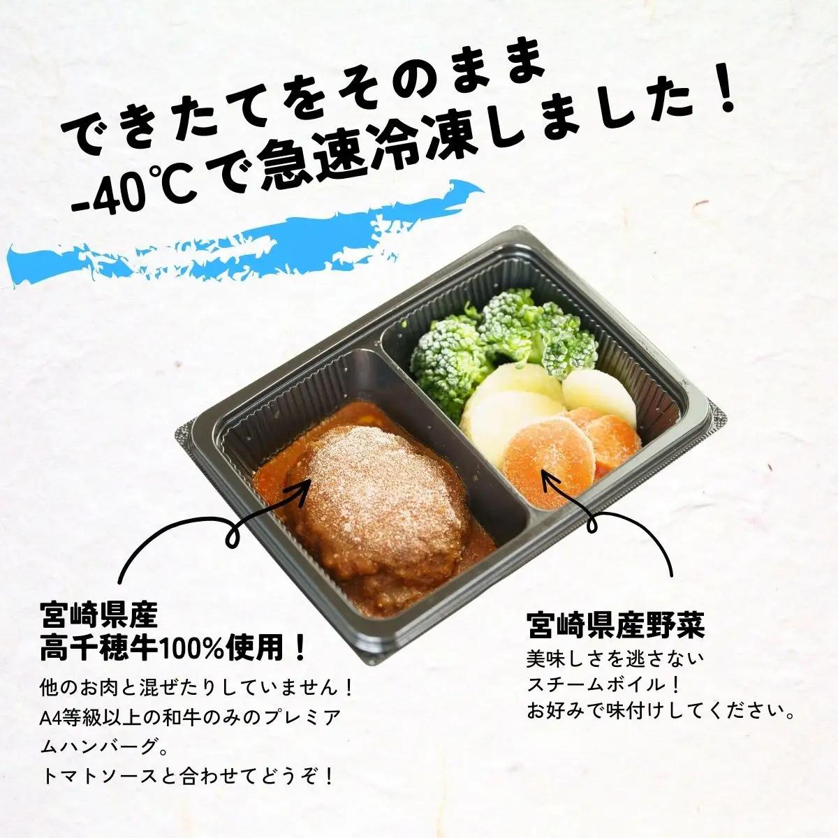 【レンジでプロ味！】黒毛和牛100％プレミアムハンバーグ温野菜プレート ハンバーグ120g＆温野菜80g×4食セット ハンバーグ 黒毛和牛 高千穂牛 牛 牛肉 ブランド牛  国産 温野菜 冷凍 レンジ
