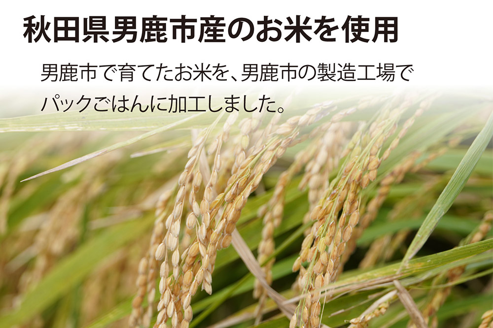 「産直ごはん」 秋田県産米 パックごはん 180g×24個 米 お米  災害時 保存食