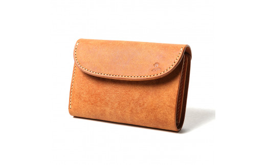 本池秀夫監修 ＭＯＴＯマットバケッタ三つ折りミドルウォレット（BROWN）