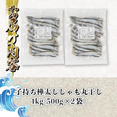 ふるさと納税 佐伯市 子持ち樺太ししゃも丸干し (計1kg・500g×2袋) |  | 01