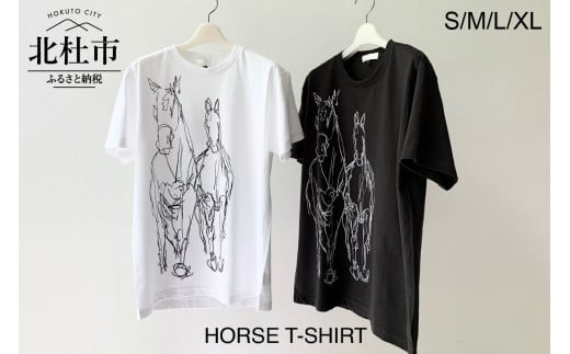 
HORSE T-SHIRT【サイズ：S/M/L/XL】【色：WHITE / SMOKE BLACK】
